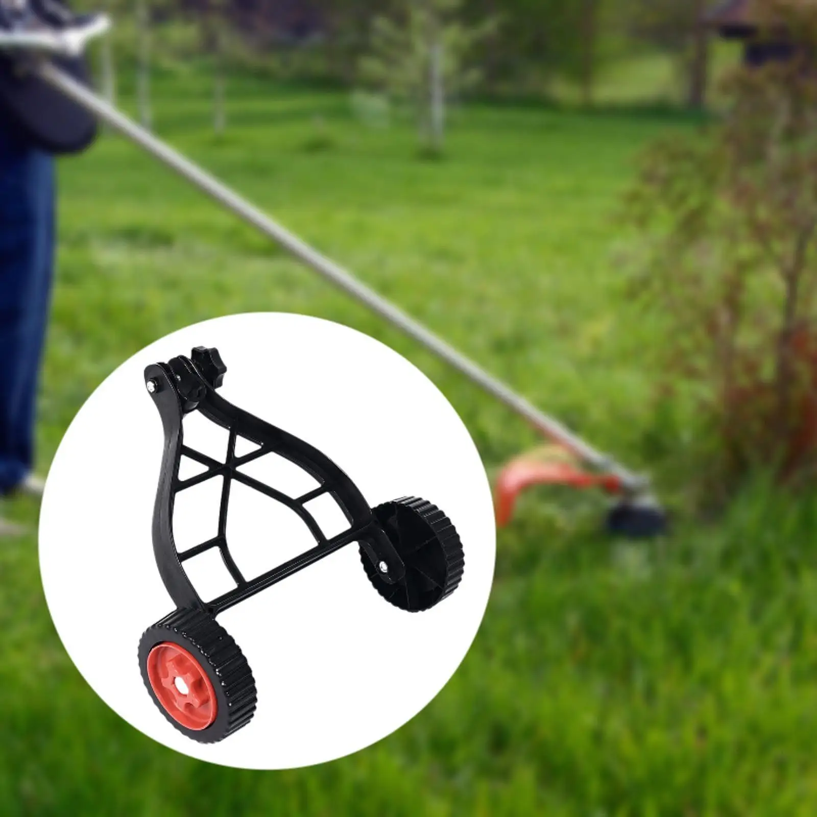 String Trimmer Support Wheel 25 mm Adjustable for Weed Trimmer Walk behind String Trimmer Grass Cutter Electric Brushcutter