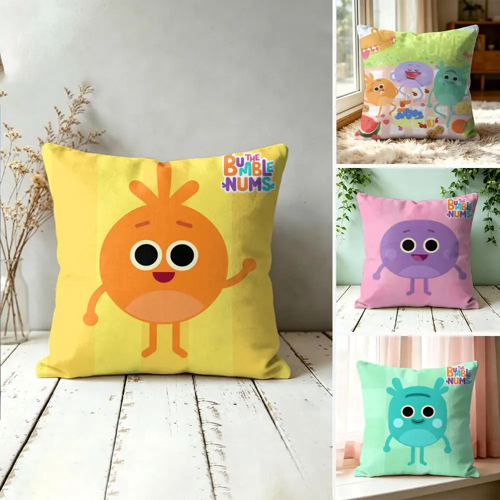 B-Bumble Nums Humble Cushion Cover Square Decorative Throw Pillow 40x40cm For Sofa Bedroom Living Room Home Decor
