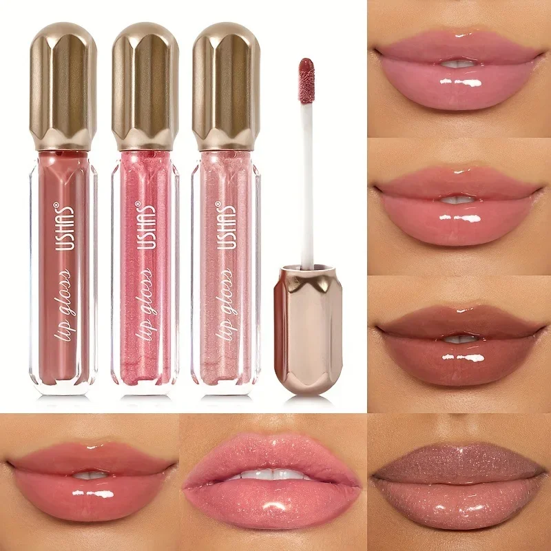 Moisturizing Lipstick Shine Glitter Lip Gloss Mirror Pearl Lip Gloss Waterproof Long Lasting Lipstick Women Makeup Cosmetic