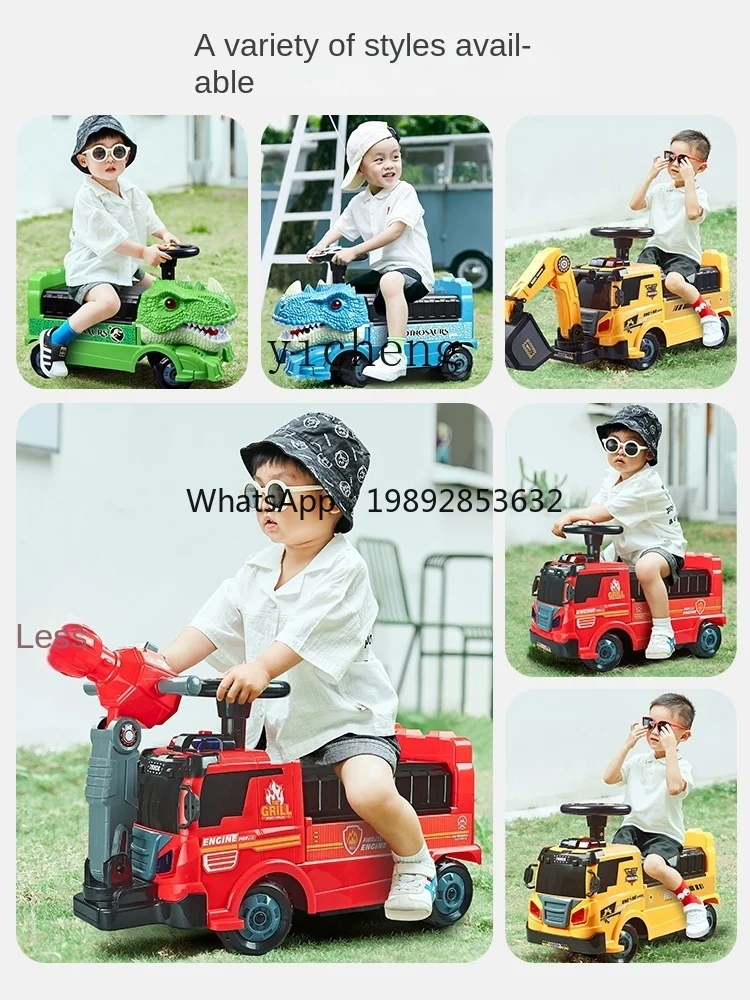 ZZ Fire Truck Toy Boy Children's Engineering Water Spray Car Baby Extra Large Toy Car Large Large