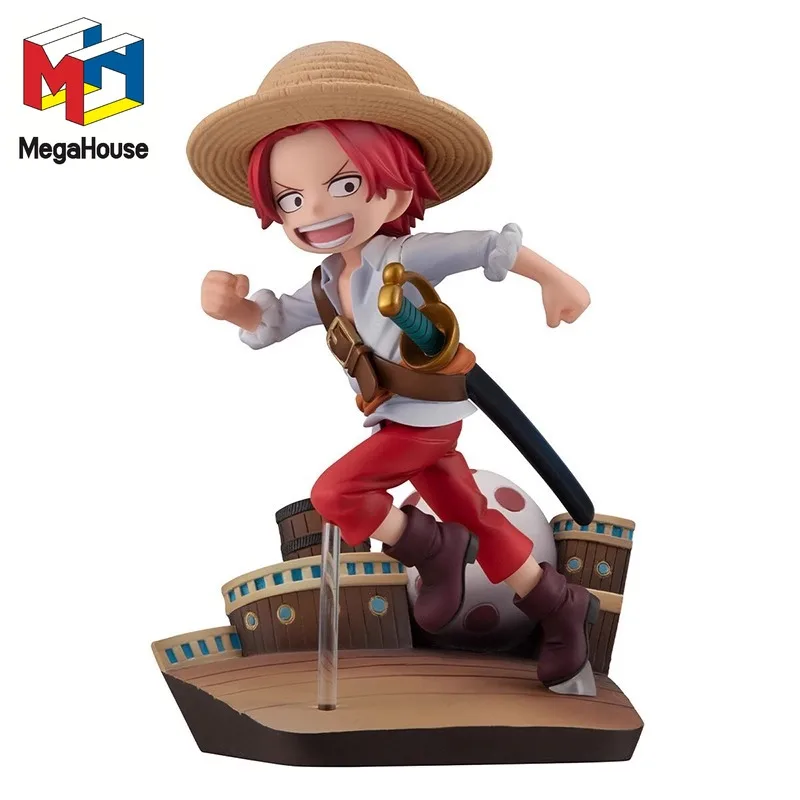 Mega House G.E.M. Original ONE PIECE Anime Figure Shanks RUN!RUN!RUN! Action Figure Toys for Boys Girls Children Birthday Gifts