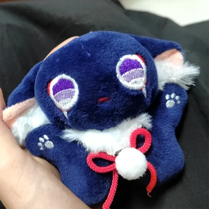 10cm Genshin Impact Doujin Anime Peripheral Scaramouche Crying Chirping Cat Doll Plush Toys Doll Cute Pendant Gift Bag Pendant