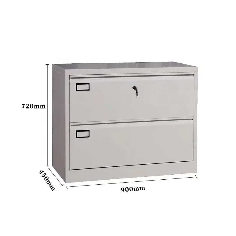 JF-LC02 Luoyang Factory Directly Price Lateral Filing Cabinet 2 Drawers Steel Cabinet
