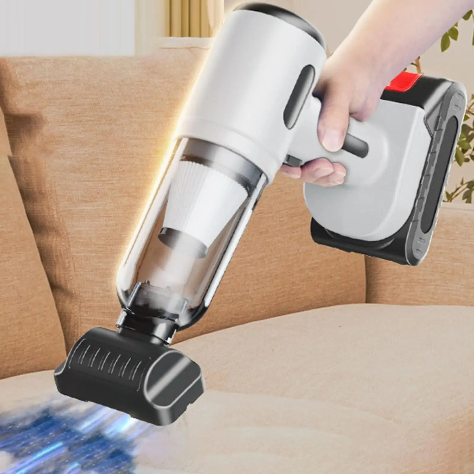 Mini Draadloze Auto Stofzuiger 12V 4300Pa Ultra-Starke Zuigkracht Handstofzuiger Draagbare Mini Luchtblazer voor Thuis en Auto