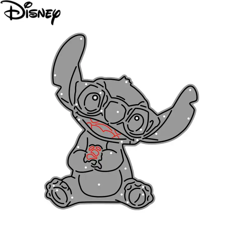 Disney Stitch Metal Cutting Dies Cartoon Movie Lilo and Stitch Character Die Cuts for DIY Decoration Scrapbooking Craft Cards