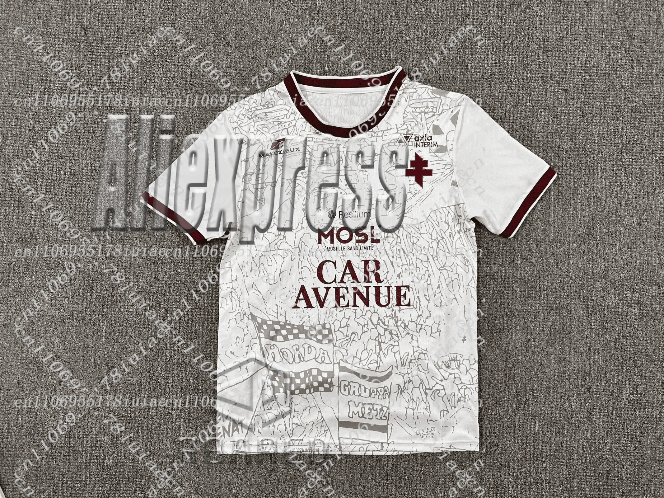 

Спортивная рубашка с 3D-узором 2026 — стиль Moselle River, повседневная футбольная одежда сухого кроя