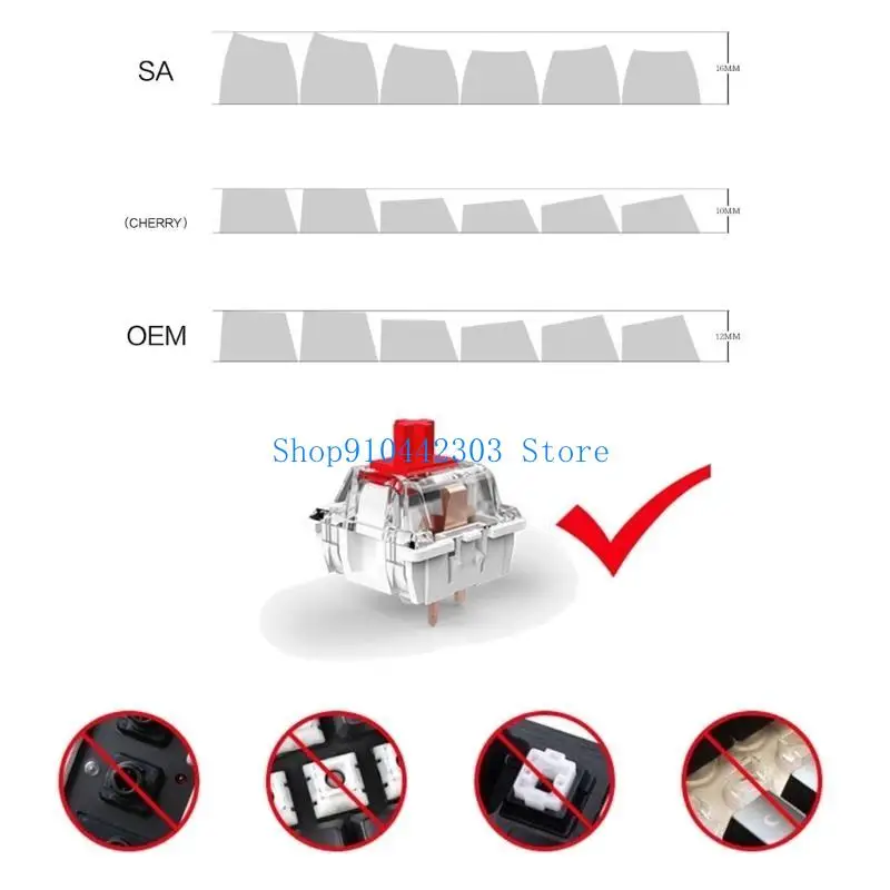

L4MD Universal 142Keys/set White Jade Theme Double Shot Keycap PBT KeyCaps SAProfile for Mechanical Keyboards DIY