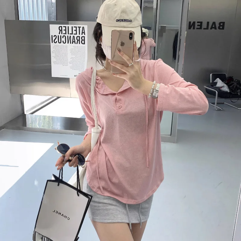 日焼け防止薄型パーカー女性の夏の新通気性ルーズカジュアルシンプルなオールマッチスポーティなファッション女性フード付き快適オル