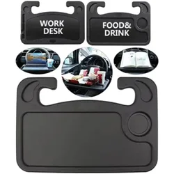 Multifunctional Car Laptop Desktop Stand Portable Eating Office Car Steering Wheel Table Stand Beverage Food Coffee Tray Board