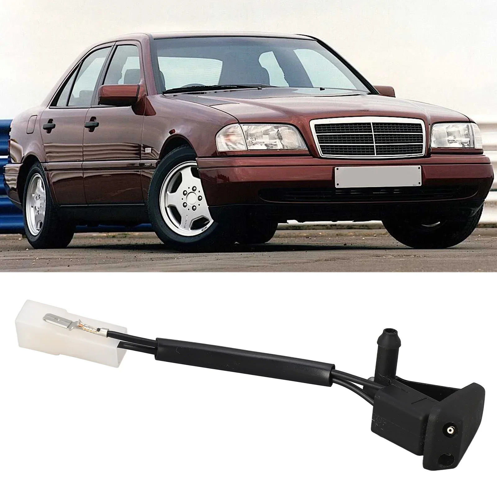 

Right Windshield Washer Nozzle 2028601047 Windscreen Nozzle Sprayer Replacement For Mercedes-Benz C-Class W202 C280 1994-2000