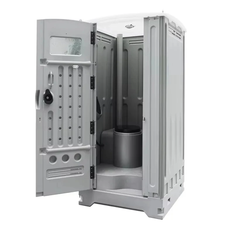 Modern Plastic Chemical Toilet / Portable Public Toilet – Lightweight & Easy to Clean, Chemical Disinfection, Construction S