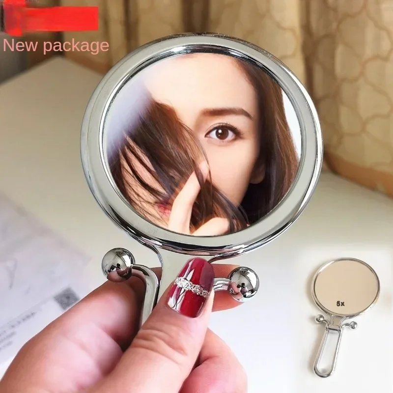 2/5/10X Bright Magnifying Makeup Mirror Handheld Vanity Mirrors Folding Hand Mirror Pocket Mirror Compact Mirrors Make Up Tools