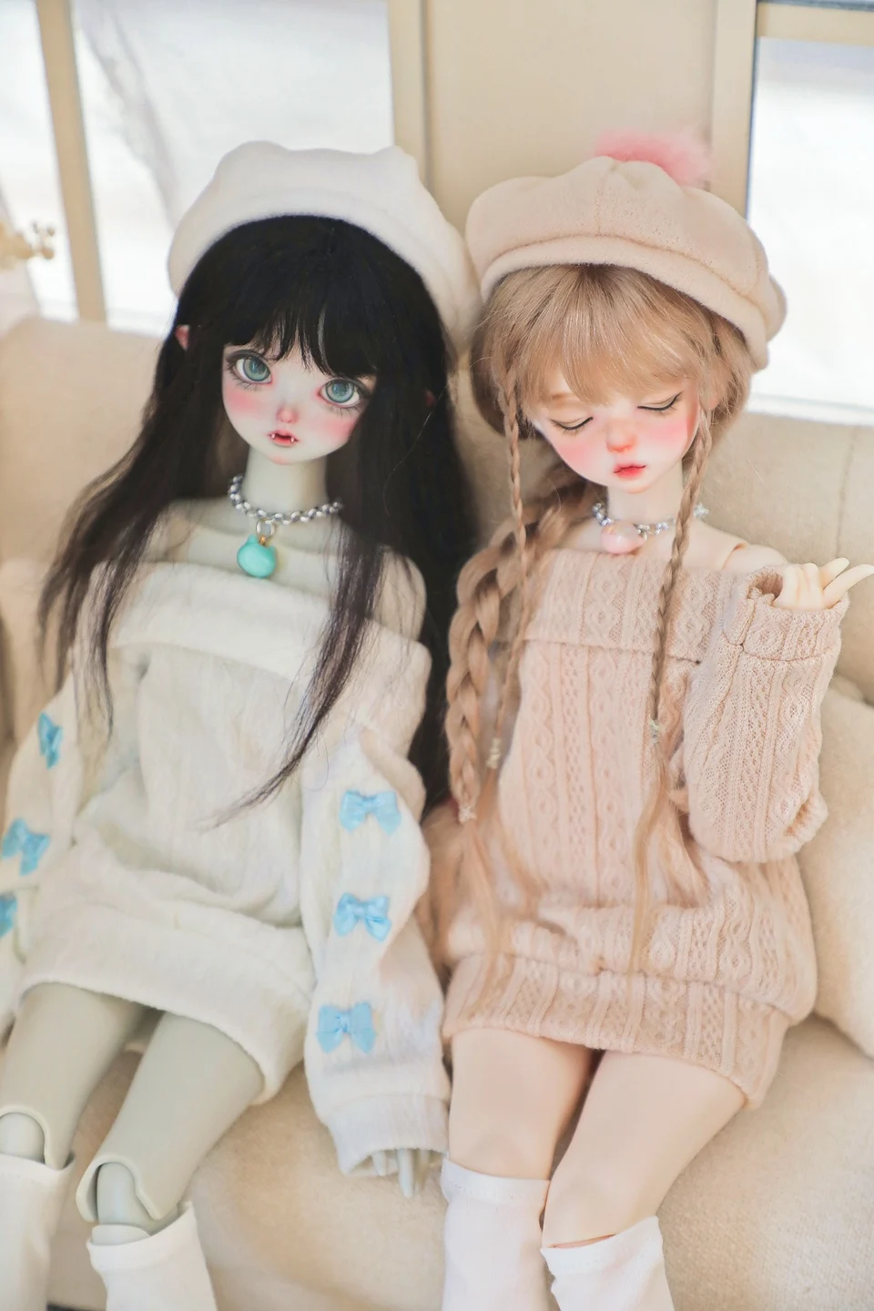 

BJD doll clothes suitable for 1/4 size MDD MSD cute doll clothes sweater BJD doll clothes 1/4 set doll accessories (4 points)