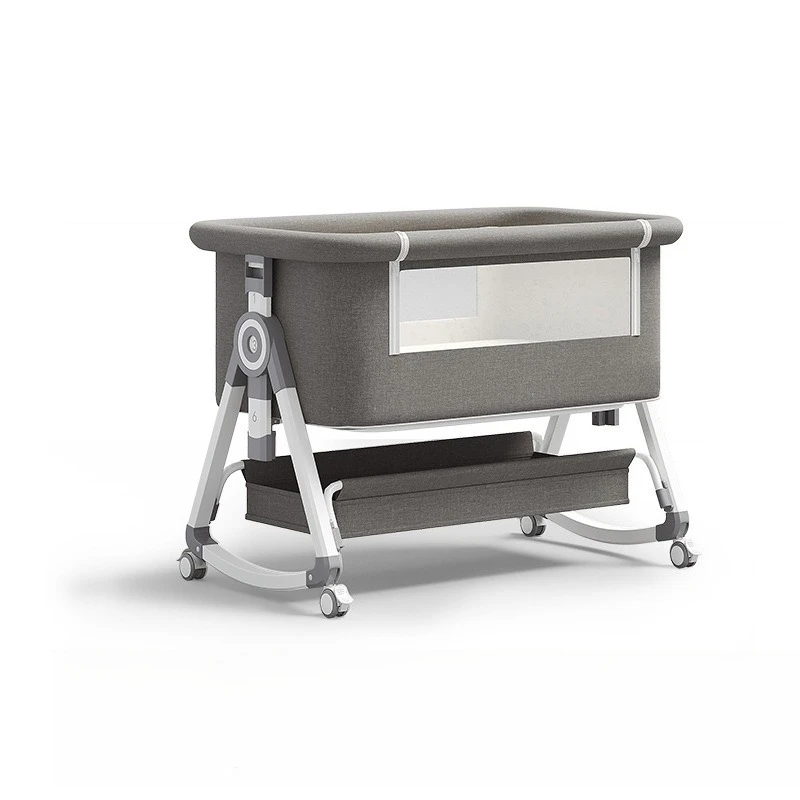 

Crib, Movable, Cradle, Portable 2-in-1, Foldable, Multipurpose Bed, Newborn, Spliced Queen Bed
