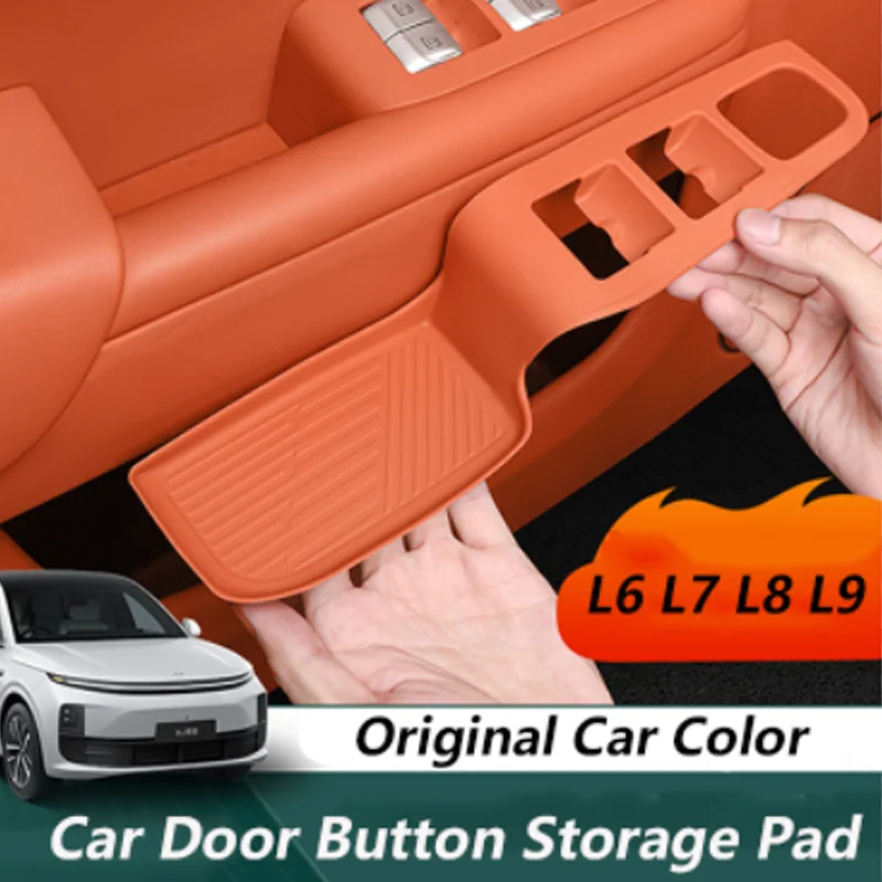 

For Li Lixiang L6 L7 L8 L9 2024 2023 Car Styling Door Storage Box Handle Pad Silicone Door Slot Pad Interior Car Accessories