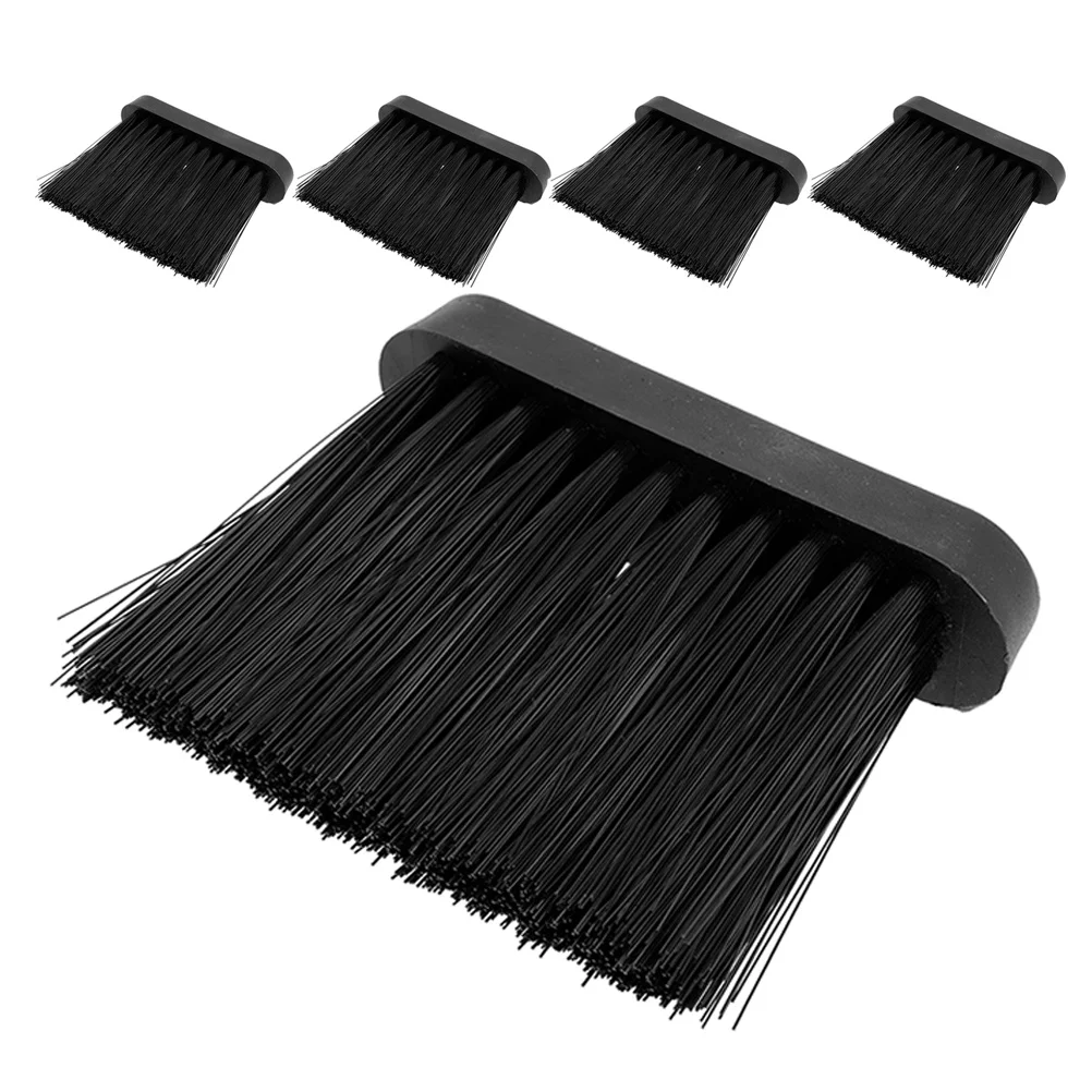 5 pcs Fireplace Brush Set Mini Hearth Broom For Ash Dust Cleaning Tool Handheld Soft Bristle Replacement Head
