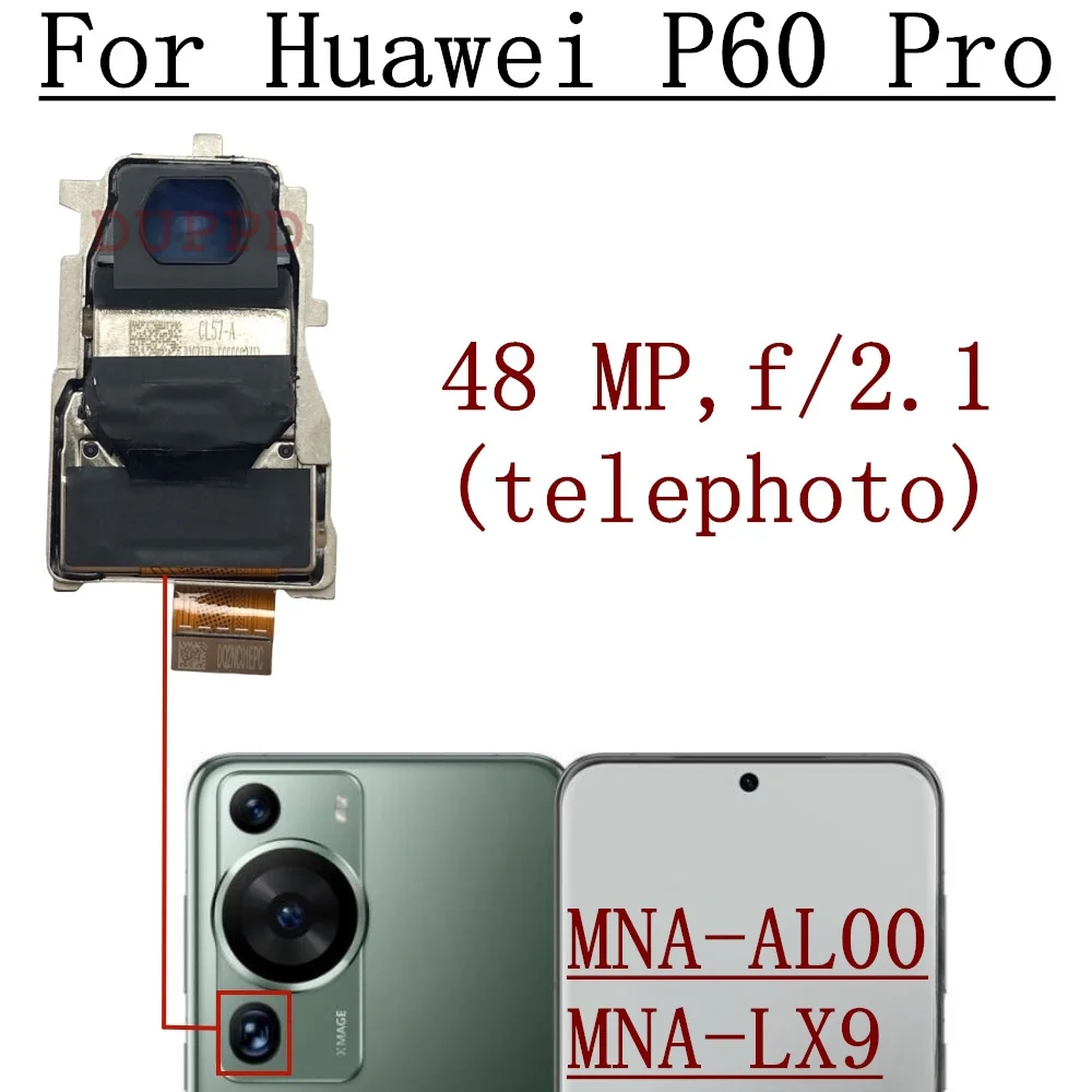 Original For Huawei P60 Pro P60Pro Front Rear View Back Camera Frontal Main Facing Small Camera Module Flex Replacement Part