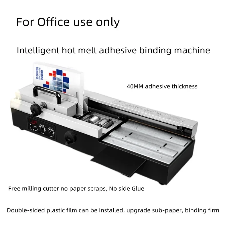 GD470A Hot Melt Binding Machine Electric Glue Binding Machine Bookbinding Machine tender contract file book picture
