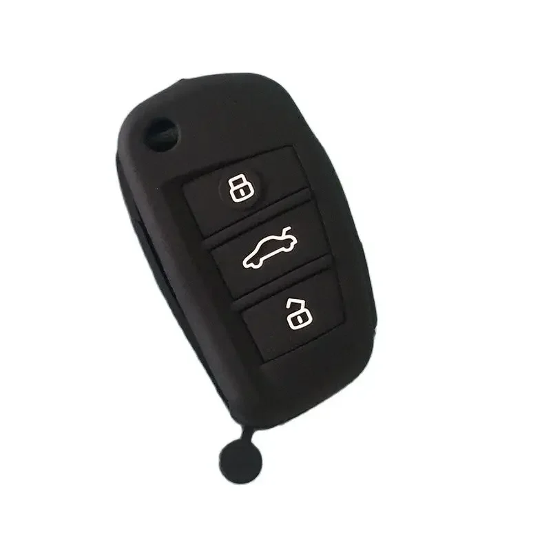 For Chery Tiggo 3 5 Fulwin2 Eastar ARRIZO7 E3 E5 A3 A5 3 Buttons Folding Remote Silicone Car Key Case Cover Protect Skin Holder