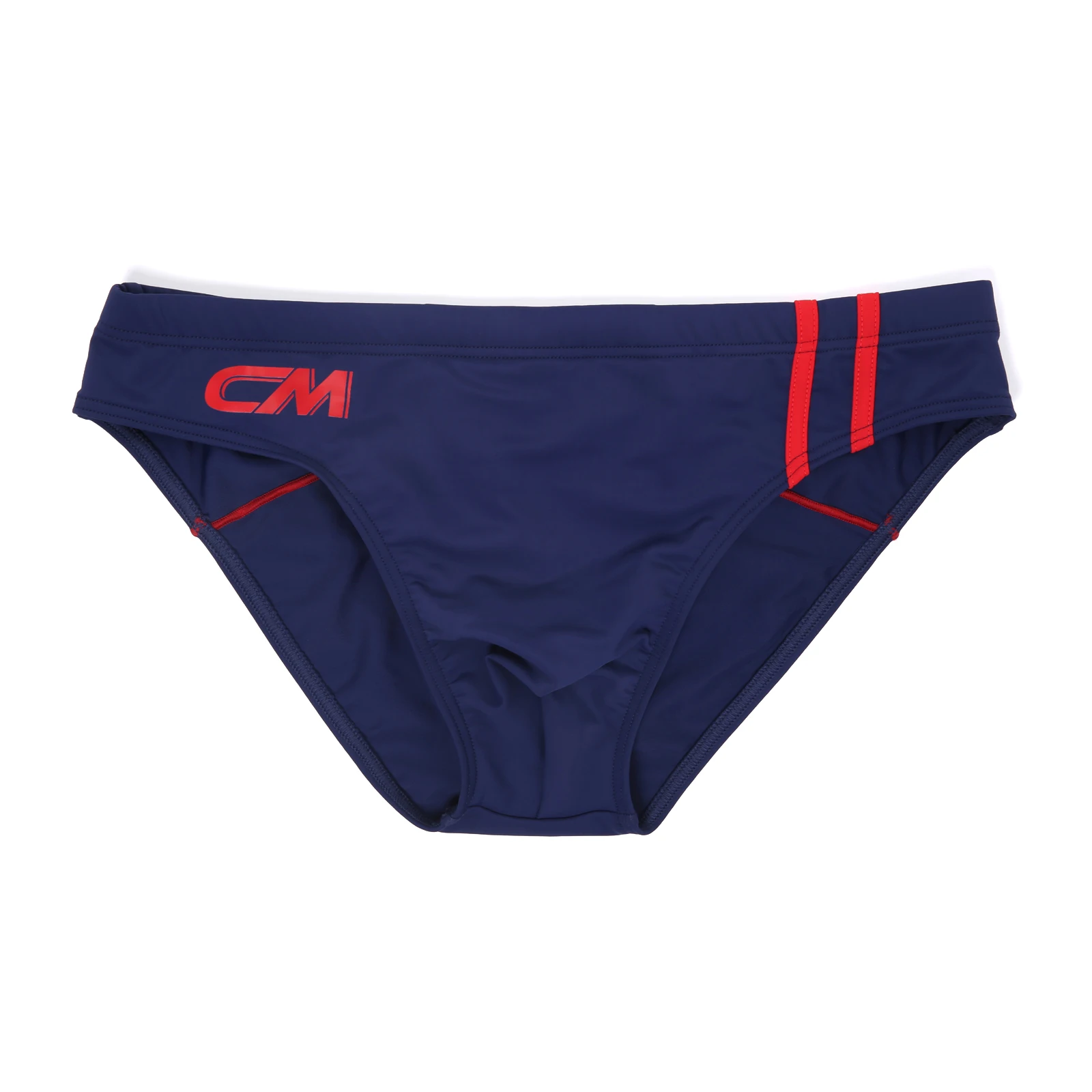 Men Swimwear Solid Color Swimming Trunks Drawstring Bathing Suit Bulge Pouch Swim Briefs Man Bath Shorts Quick-dry Beachwear