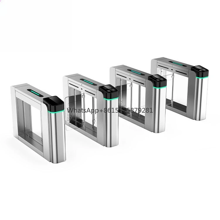 

Turnstile Biometric Nfc Access Control System Wiegand Luxury Swing Barrier Gate With Qr Code for Gyms