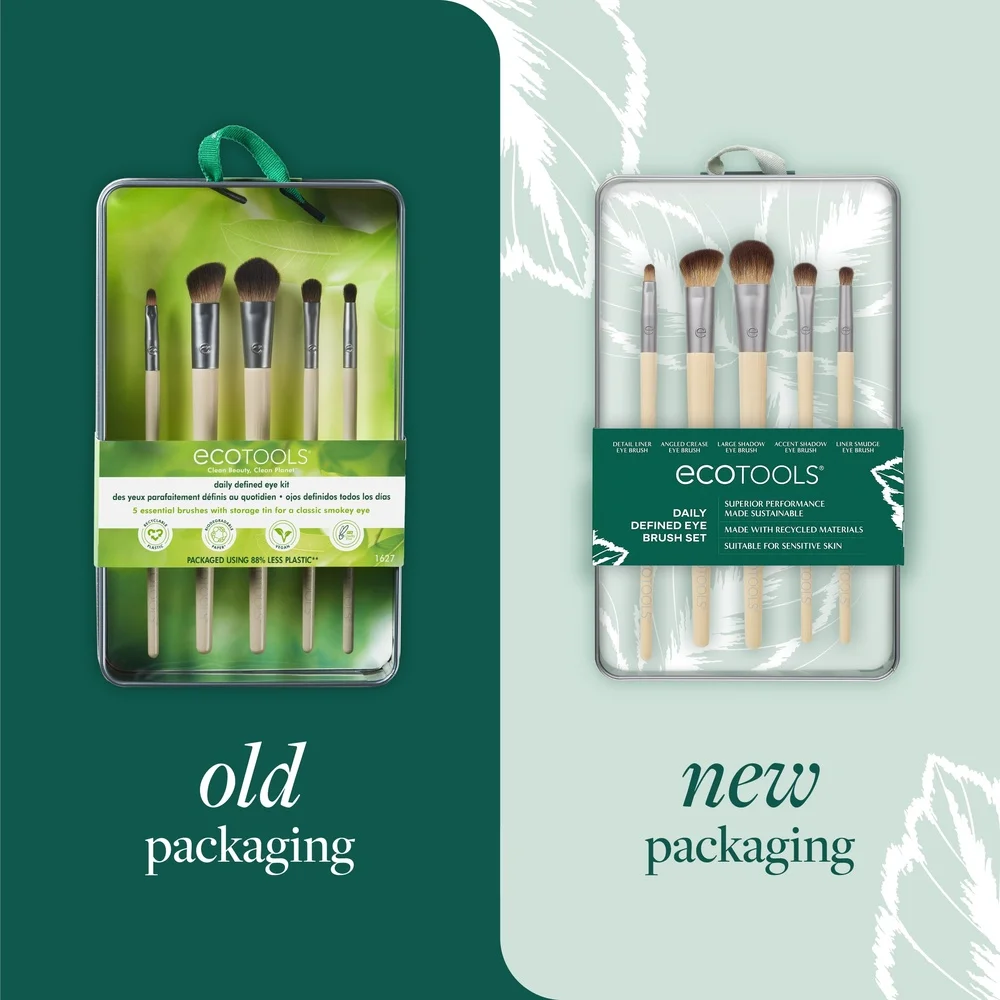 Kit de pincéis de maquiagem para os olhos definidos diariamente, conjunto de 6 peças, alças de bambu ecológicas, pincéis de maquiagem sustentáveis, creme líquido em pó, viagem