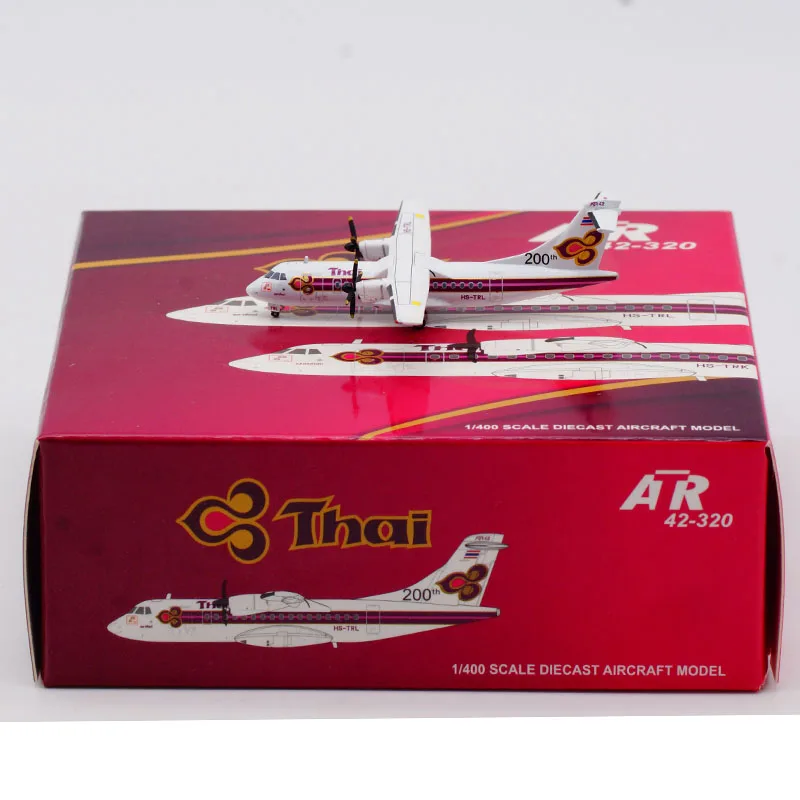 

Diecast JC Wings 1:400 Proportional Alloy Aircraft Model Thai Air ATR-42-320 HS-TRL 200TH Pendant Collection Souvenir Gift