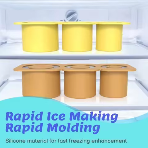 Ice Grid Mold Silicone Ice Cube Mold Water Cup Non Stick Summer Ices Molds Silicone Molds For Cup Accessories