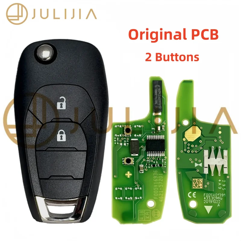 JULIJIA Original 46 Chip Car Remote Key For Chevrolet Avo Cruze XL7 XL8 Trailblazer Onix Tracker Colorado RS Sonic Trax Spark