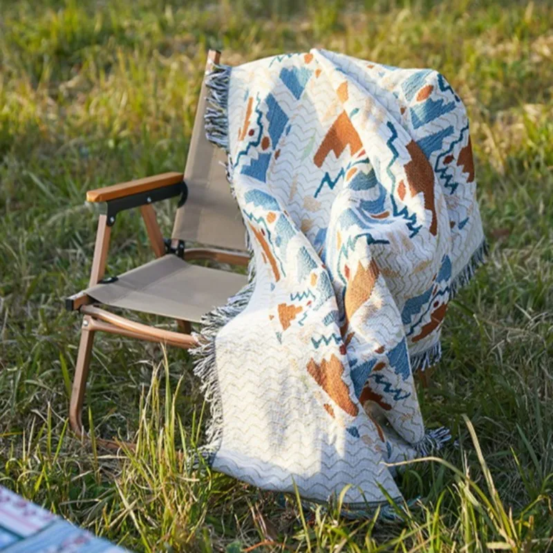 

Уютное многоцелевое одеяло для дивана с бахромой. Элегантное покрывало. Легкое покрывало с кондиционером для домашнего офиса и времени сна.