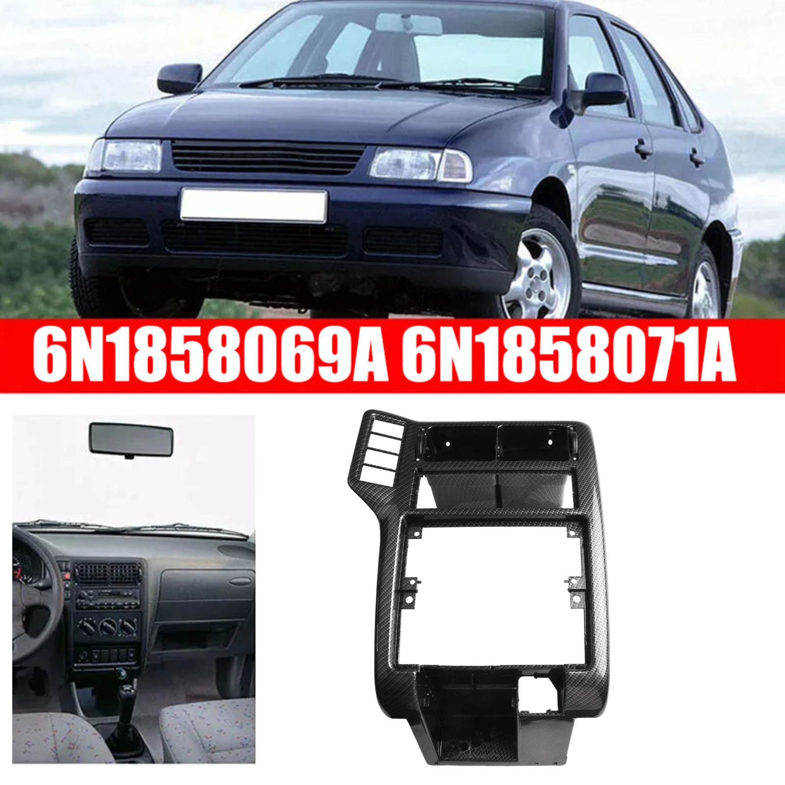 

Центральная консоль, приборная панель автомобиля, вентиляционная решетка переменного тока, запасная часть для OEM-цифров для 6N1858069A 6N1858071A, подходит для 1994-2002 гг.