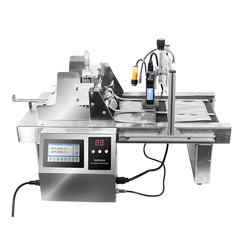 DG-127 多言語対応 全自動タッチスクリーン日付印字機 コーダーフィーダー ページングマシン インクジェットプリンター付き