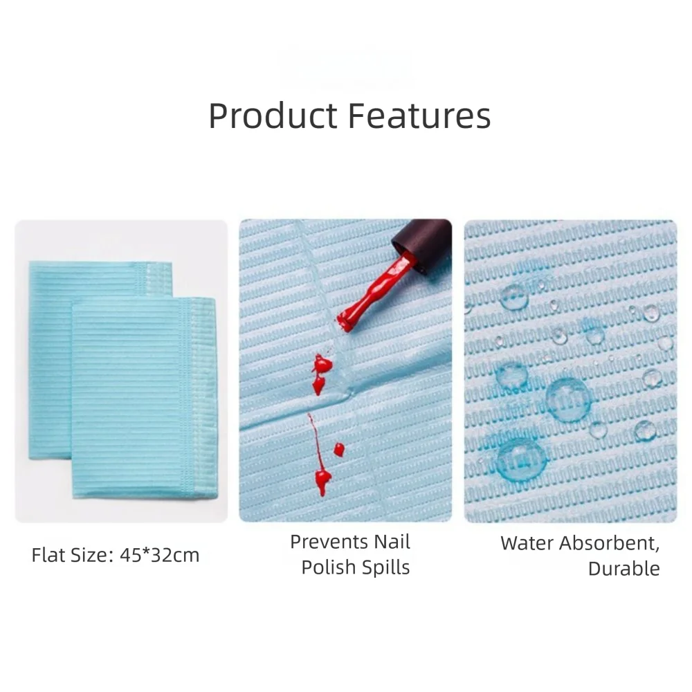 New Paper Nail Art Mat Double Layer Foldable Disposable Table Mat Manicure Tool Manicure Practice