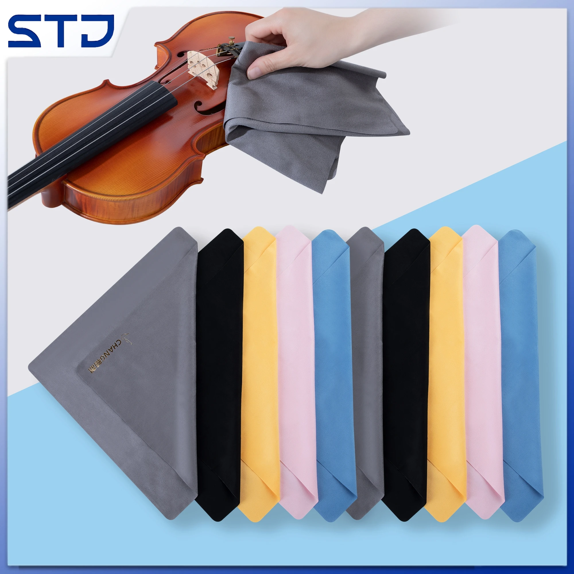Orchestral Trumpet instrument Clean Wipe Cloth 1/5pcs Soft suede cleaning cloth for violin cello Universal dust cleaning cloth