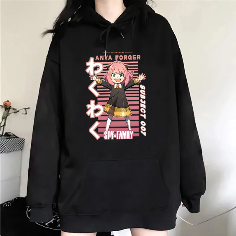 

New Fashion Autumn And Winter Sweatshirts Anime Anya Forger Printing Hoodies Fashion Women Men Streetwear Long Sleeve Pullover