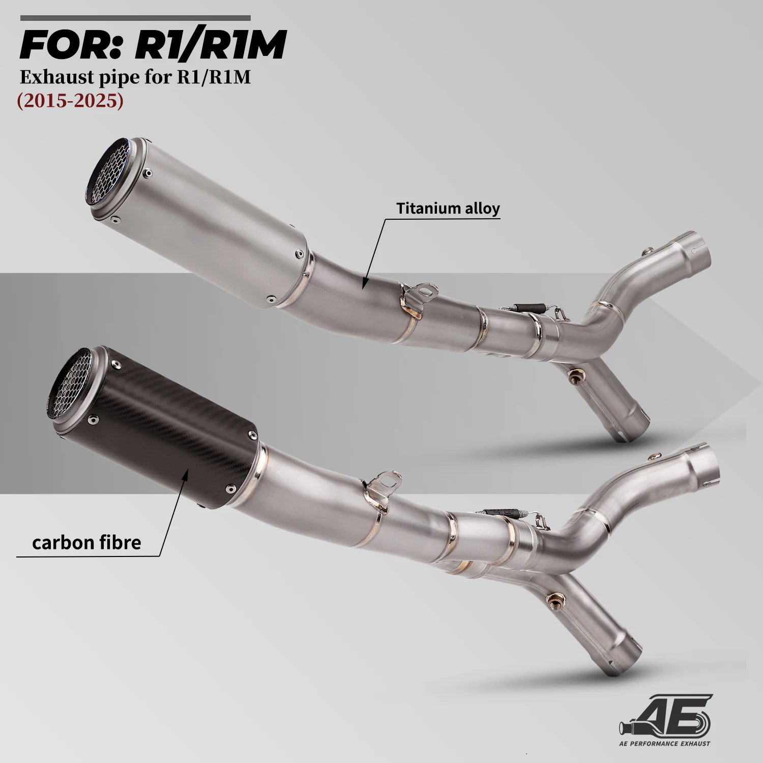 

FOR YZF R1 R1M MT10 CR-T Ti. Alloy Full System Motorcycle Exhaust for R1 R1M 2015-2024 Performance Upgrade