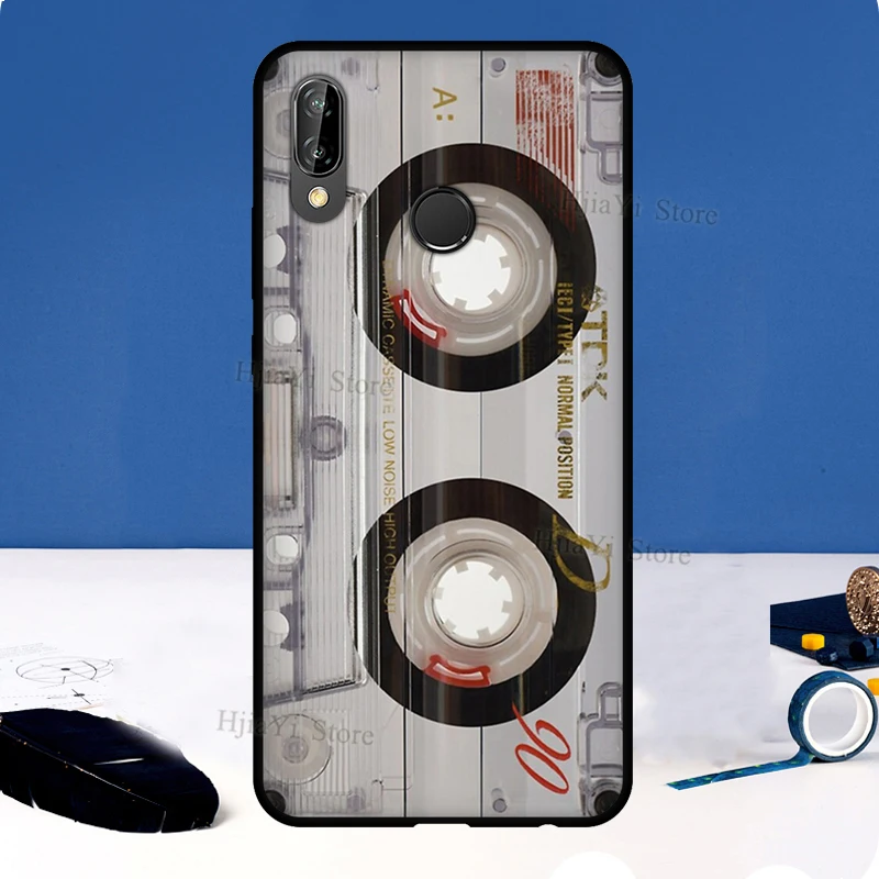 Retro Cassette Tape For Huawei P20 P40 P30 Pro Mate 20 Lite Nova 5T P Smart 2019 2021 Case For Honor 50 9X 8X
