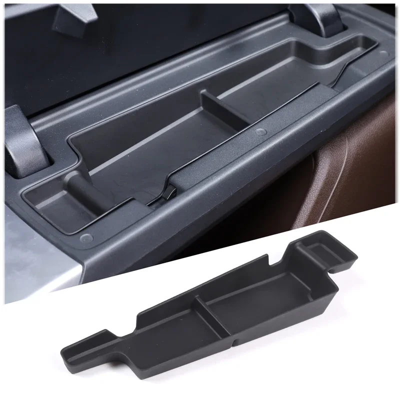 

For BMW X1 U11 2023-2024 TPE black car center console armrest box storage box mobile phone tray car interior accessories LHD