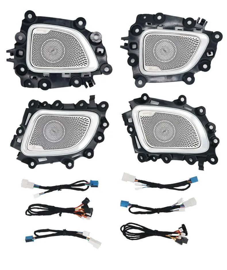 64-color Four-door Light-emitting Mid-range Cover Car Modification Upgrade for C-Class W206 2022 Mid-range Horn