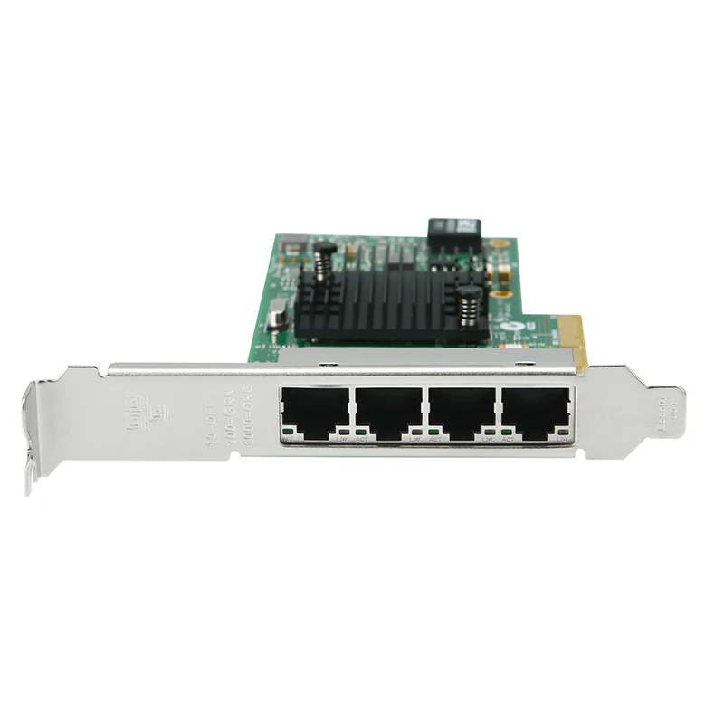 Scheda di rete PCI Express RJ45 a 4 porte per Intel I350 Chip PCI-e X4 Server Gigabit Ethernet NIC 10/100/1000Mbps I350T4 per Desktop