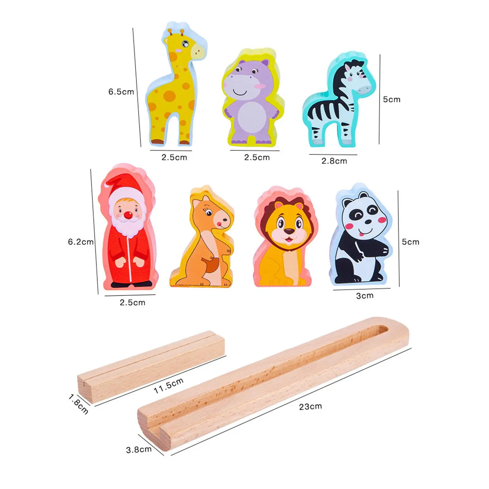 

Wooden NOAH Ark Toy Set Animal Shape Sorter Practice Motor Skills Building Blocks Toy Montessori Toy for Brain Development