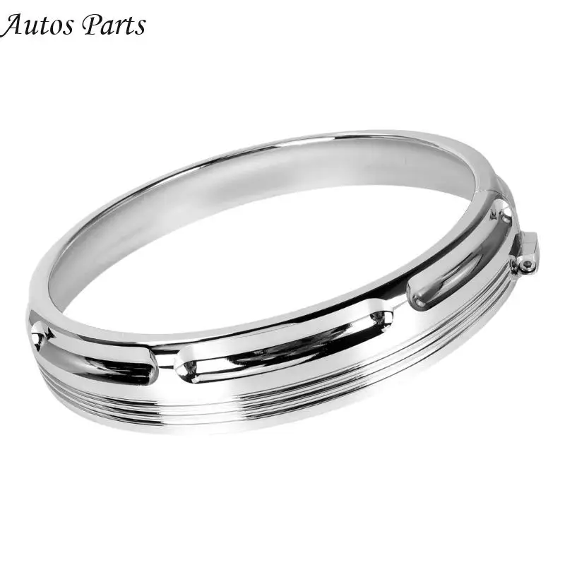 57BA 7 بوصة محامي المصابيح الأمامية غطاء الأمامي من الألومنيوم غطاء الأمامي الزخرفي تغطية إكسسوارات الدراجات النارية للدراجات #2