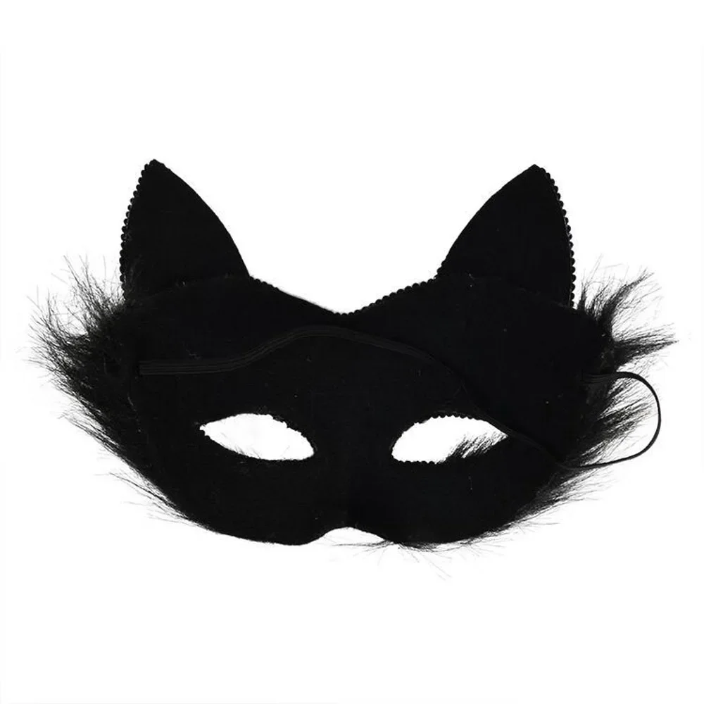 Sexy schwarze Spitze Katze Gesichtsmaske venezianische Maskerade Augenmaske Weihnachtsfeier Cosplay Frauen Mädchen Kopfschmuck Halloween Fancy Maske – Detail 13