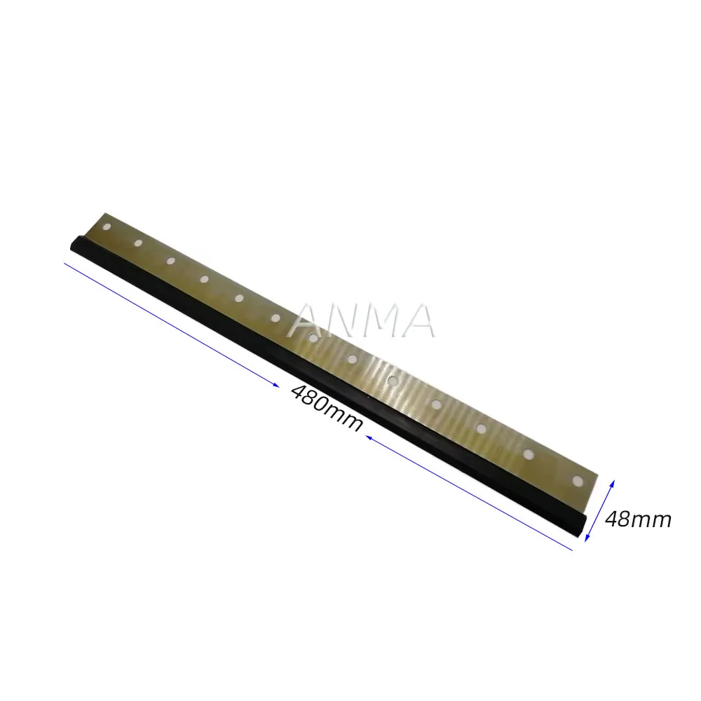 

3PCS Rubber Wash Up Blade 480X48x0.5mm for Hamada Printing Machine Parts 13 Holes