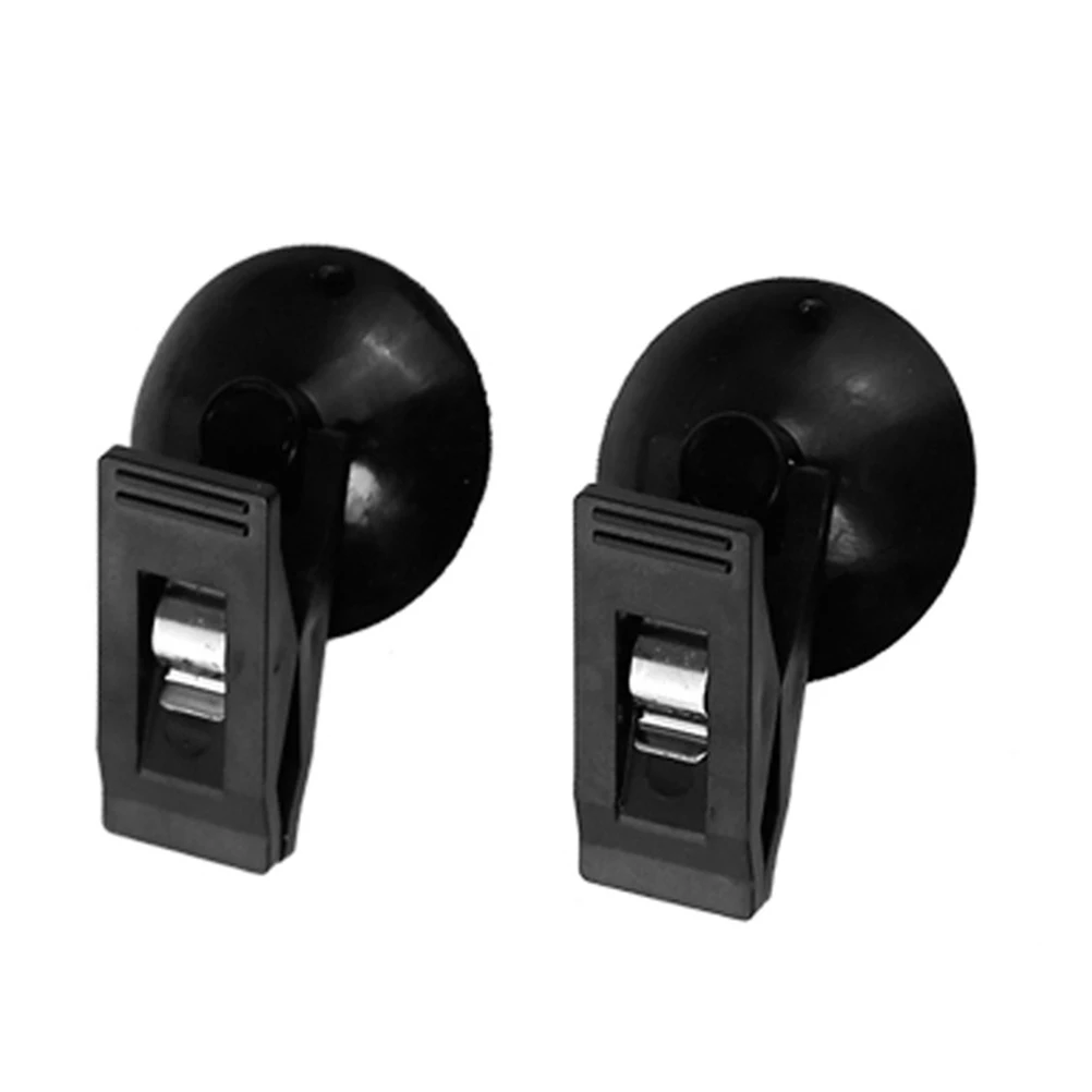 

2 Pair Car Suction Cup Clip Shade Cloth Clips Access Card Automotive Fixing Window Privacy