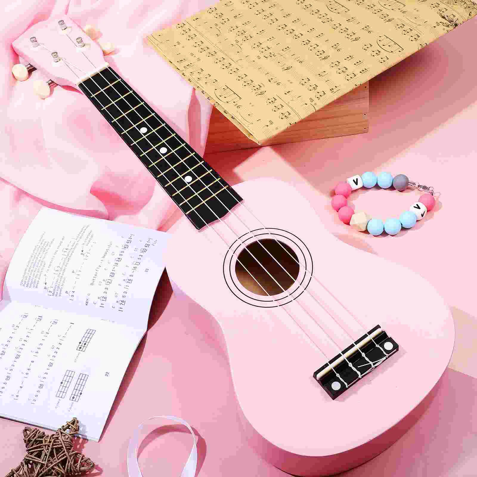 Ukulele 21 inci untuk anak dewasa, instrumen gitar Soprano 21 inci untuk pemula