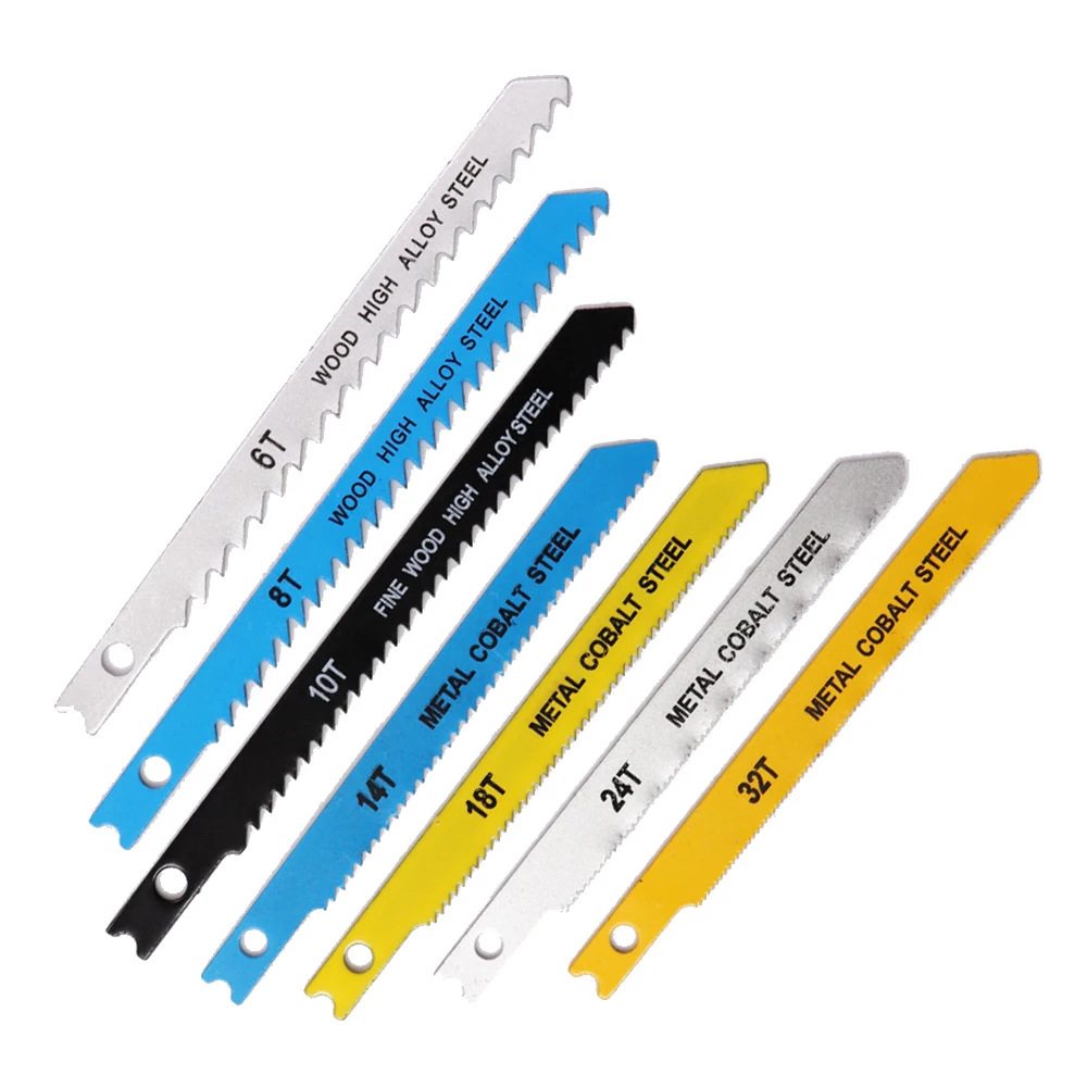 24Pcs Curved Saw Blade Coarse/Fine Tooth Electric Carbon Steel Saw Blade Cutting Metal Plastic Wood Curved Saw Blade