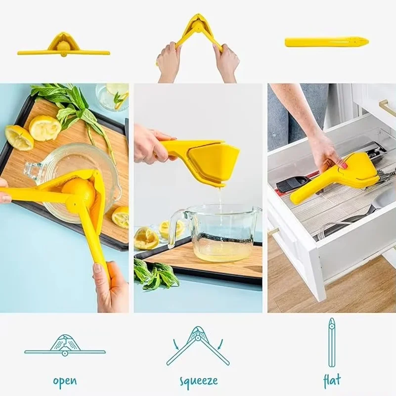 Hand Press Juicer Handheld Lemon Citrus Juicer Fruit Hand Press Juicer Manual Food Processor Juice Fast Squeezer