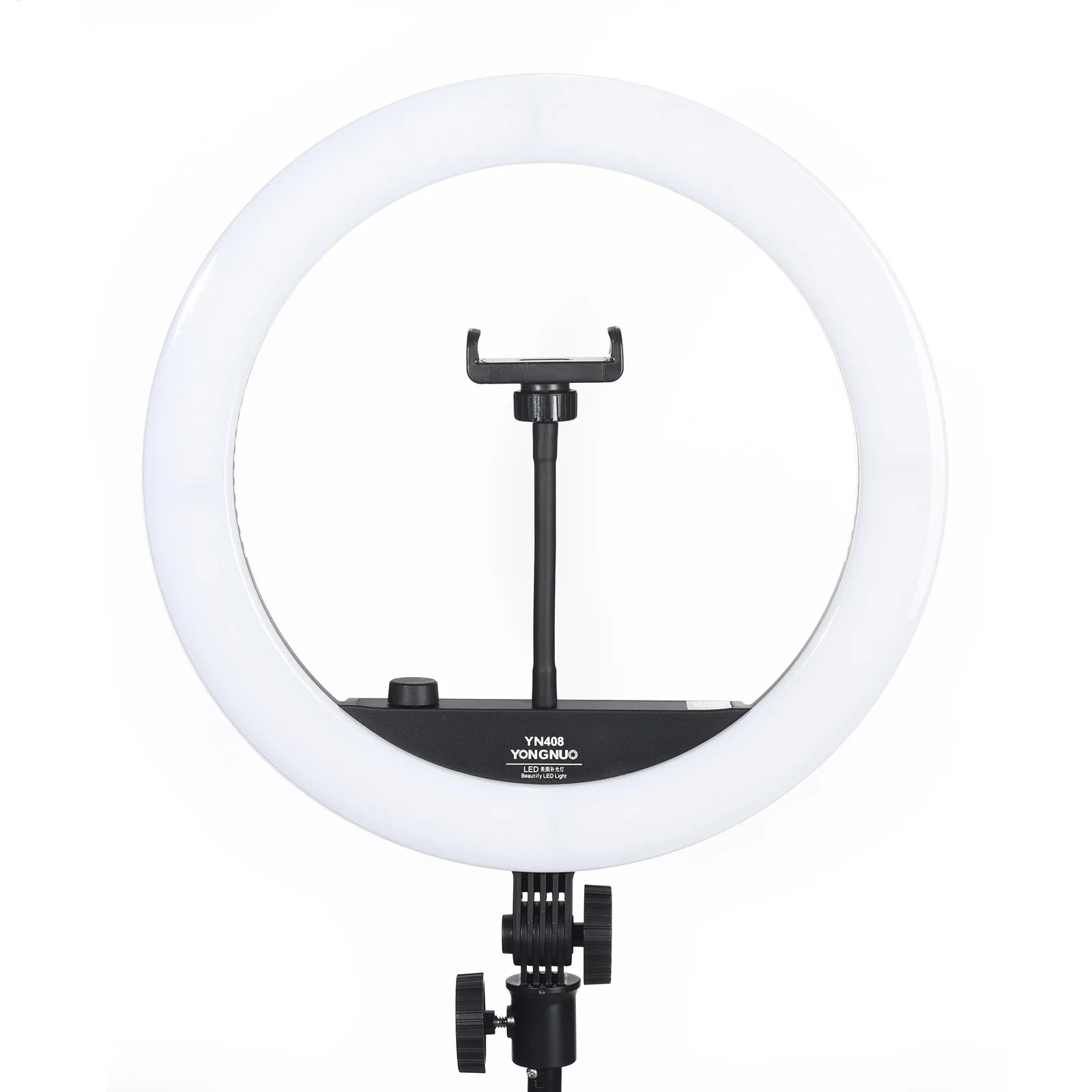 YONGNUO YN408 LED Video Ring Light  208 LEDs Bi-color 3200-5600k Dimmable Live Stream  Photography Lighting Lamp with Adapter