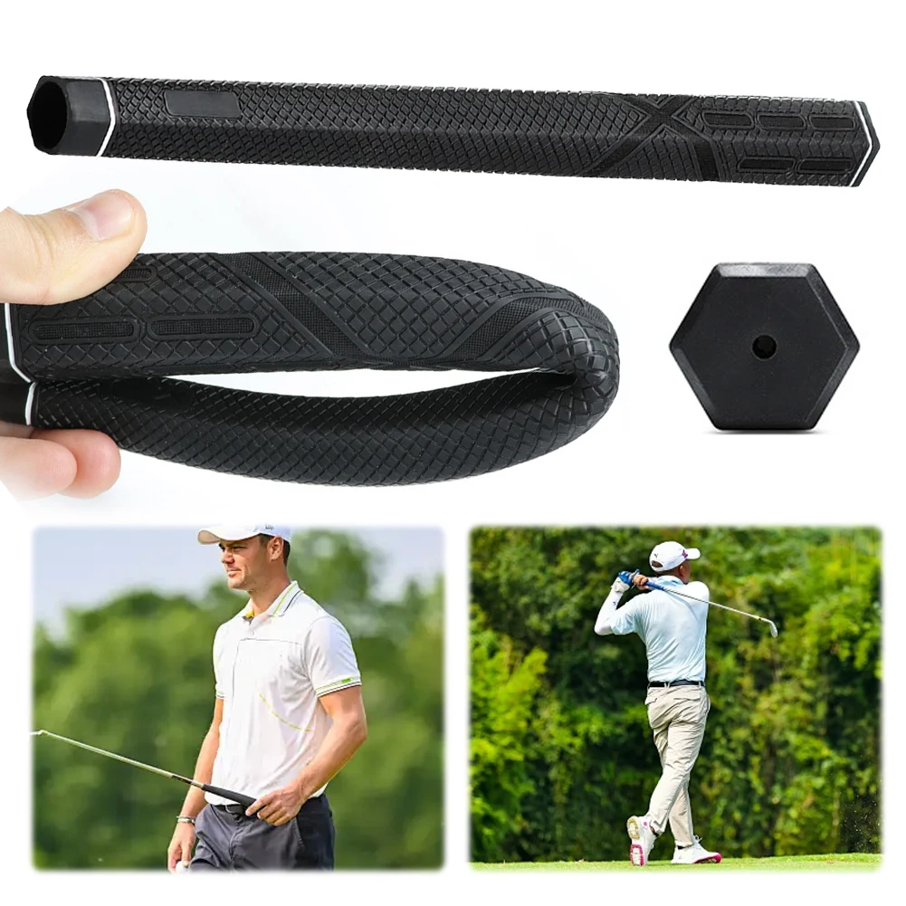 Golf Club Grip Rubber Golf Grip High Feedback Golf Putter Grip Hexagon Non-slip Golf Grip Comfortable Golf Grip Golf Accessories